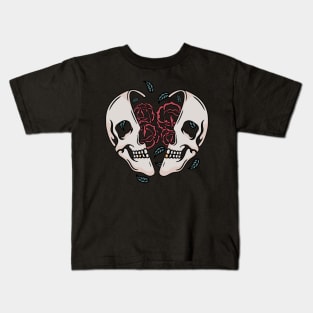 Rose and skull Kids T-Shirt